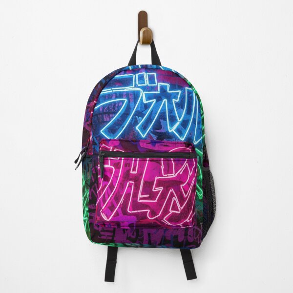 Item preview, Neon Kanji Graffiti Wall Aop designed and sold by JohnnyVillas.