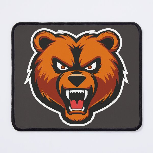 Item preview, Grizzly bear face angry designed and sold by MerlinWear.