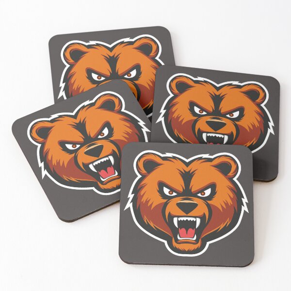 Item preview, Grizzly bear face angry designed and sold by MerlinWear.