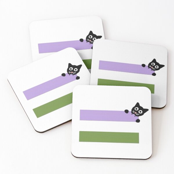 Item preview, Kitty Genderqueer pride designed and sold by Dragon’s Den Designs.