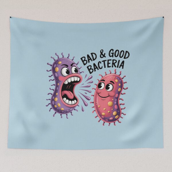 Item preview, Good Bacteria And Bad Bacteria Body Immunity designed and sold by SurrealArtSzysz.