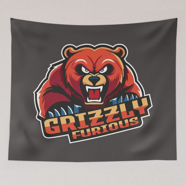 Item preview, Grizzly bear furious designed and sold by MerlinWear.