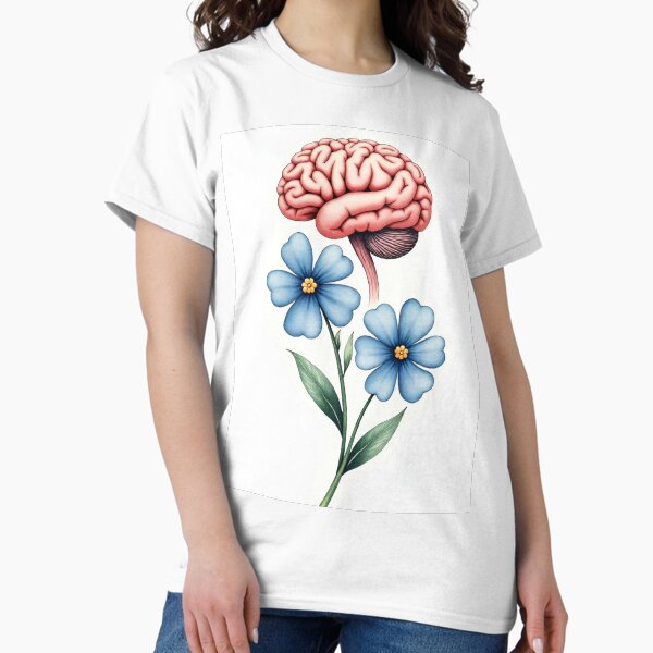 Item preview, Alzheimers Tattoo - Alzheimer's Forget-Me-Not Brain designed and sold by Dreams--Cape.