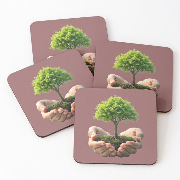 Item preview, Hands Cradling a Growing Tree for Sustainability designed and sold by Danivique.