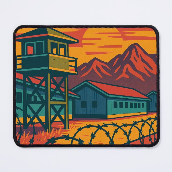 Item preview, Digital Retro Pop Art Poster of DMZ Korea | Vibrant Peace Zone Illustration | Colorful Border Landmark Artwork | Korean Demilitarized Zone Travel Art designed and sold by PaintedPixels01.