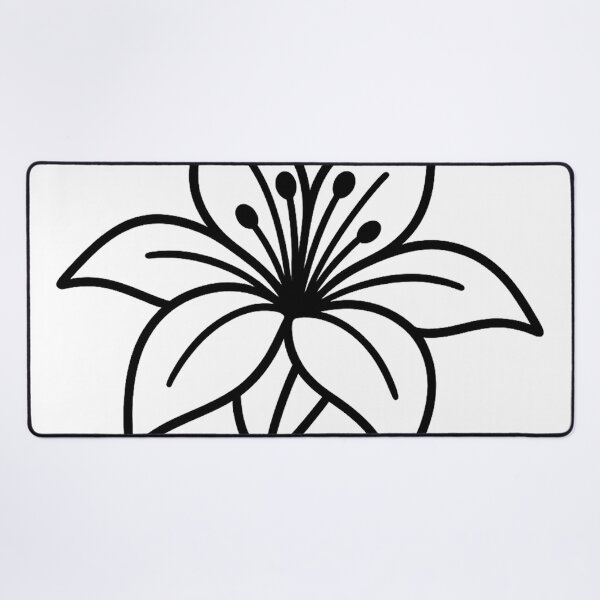 Item preview, Lily blossom – Line art designed and sold by Kunst-Shirt.