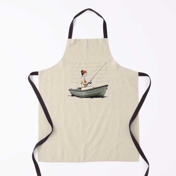 Item preview, Serene Fishing Scene with Poem Illustration designed and sold by KiwiRider.