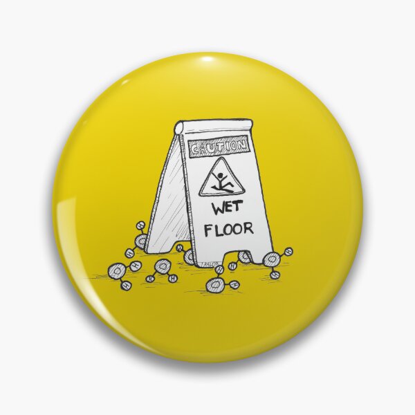 Item preview, Wet Floor Molecules Science Dad Joke designed and sold by PumpkinPieComic.