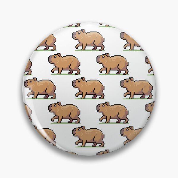 Item preview, Cute Pixel Art Capybara - Funny Pixel Animal Pattern designed and sold by MonkiFlipp.