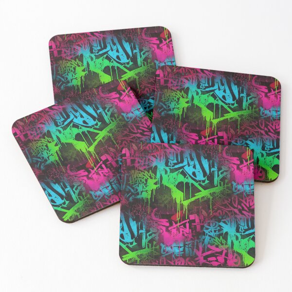 Item preview, Neon Surge Graffiti Flow Aop designed and sold by JohnnyVillas.