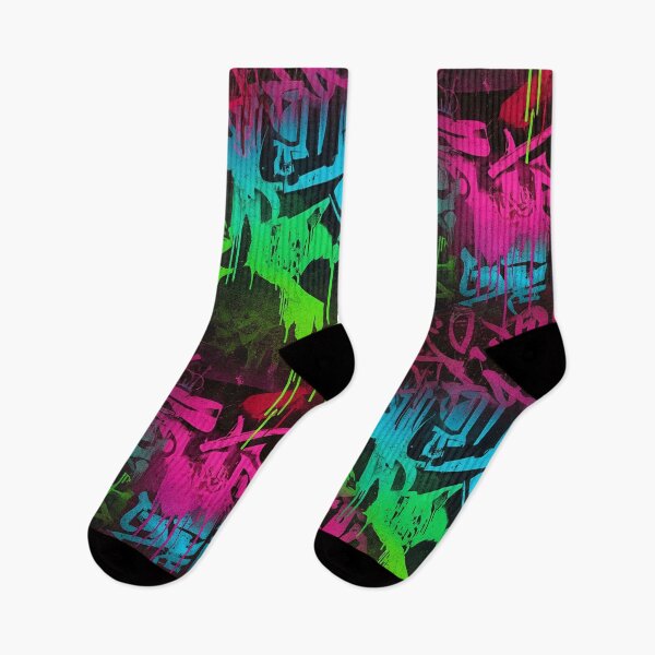 Item preview, Neon Surge Graffiti Flow Aop designed and sold by JohnnyVillas.