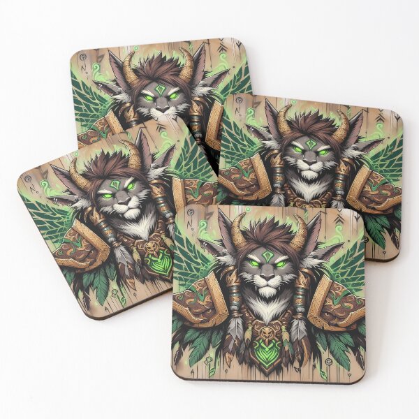 Item preview, Cat Druid with Nature Magic | Epic Fantasy Graffiti Design designed and sold by TattooDrive.