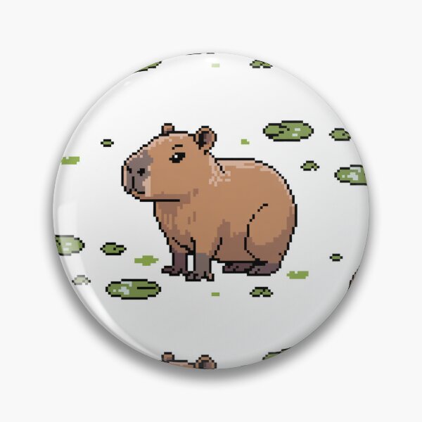 Item preview, Cute Pixel Art Capybara - Funny Pixel Animal Pattern designed and sold by MonkiFlipp.
