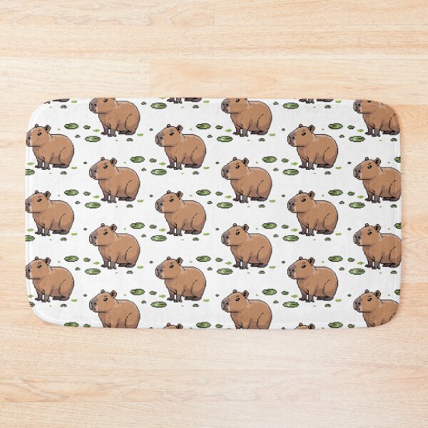 Item preview, Cute Pixel Art Capybara - Funny Pixel Animal Pattern designed and sold by MonkiFlipp.