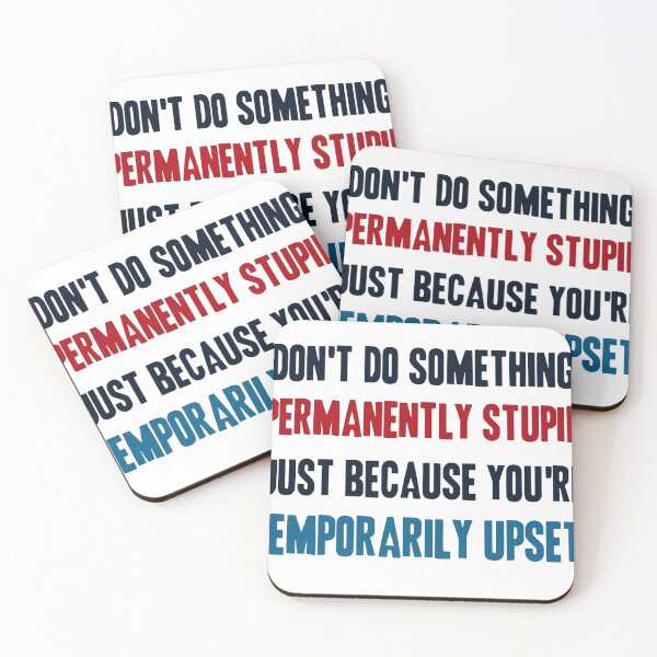 Item preview, PERMANENTLY STUPID TEMPORARILY UPSET designed and sold by SwampfoxDesign.