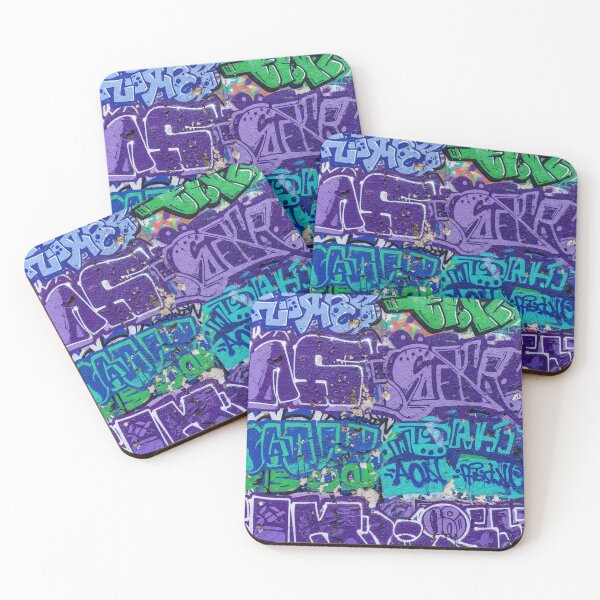 Item preview, Murmullos de medianoche Graffiti Aop designed and sold by JohnnyVillas.