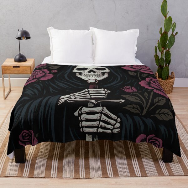 Item preview, Grim Reaper Victory Sword Design – Gothic Skull & Roses Inspirational Quote T-Shirt designed and sold by GlowInSnow.
