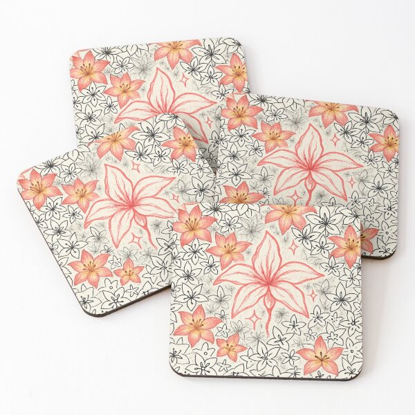 Item preview, Flower explosion – sketches & color combined designed and sold by Kunst-Shirt.