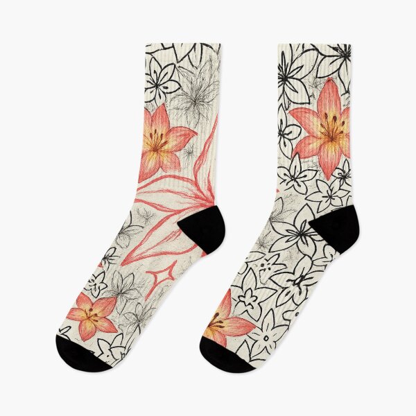 Item preview, Flower explosion – sketches & color combined designed and sold by Kunst-Shirt.