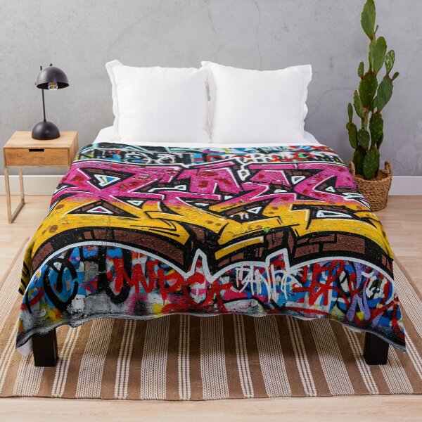 Item preview, Retro Pulse Gradient Graffiti Aop designed and sold by JohnnyVillas.