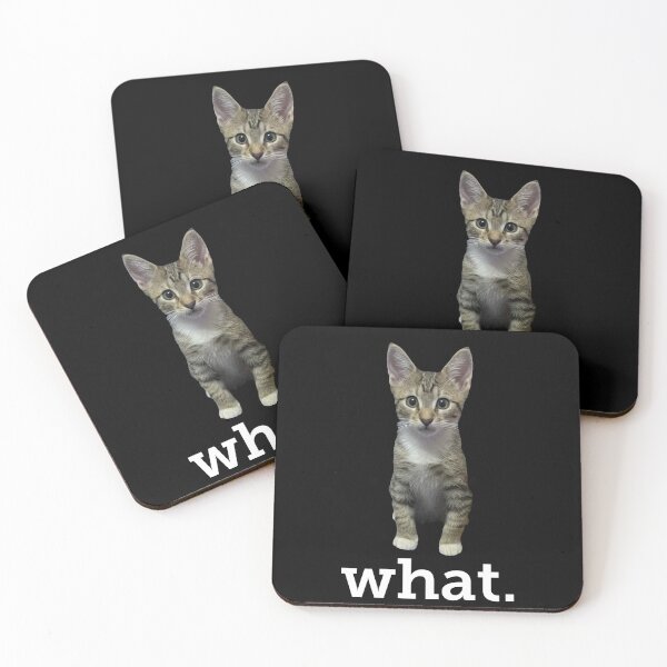 Item preview, What. Cat Meme designed and sold by PhunkyPhunnys.