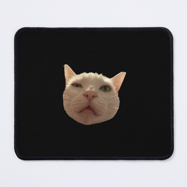 Item preview, Disgusted White Cat Meme designed and sold by PhunkyPhunnys.