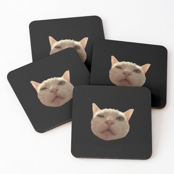 Item preview, Disgusted White Cat Meme designed and sold by PhunkyPhunnys.