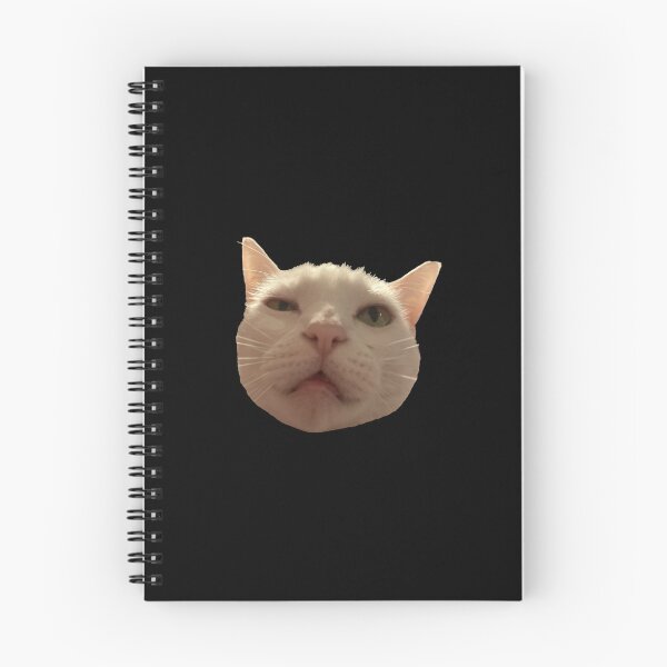 Item preview, Disgusted White Cat Meme designed and sold by PhunkyPhunnys.