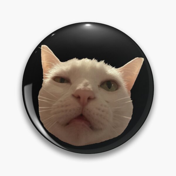 Item preview, Disgusted White Cat Meme designed and sold by PhunkyPhunnys.