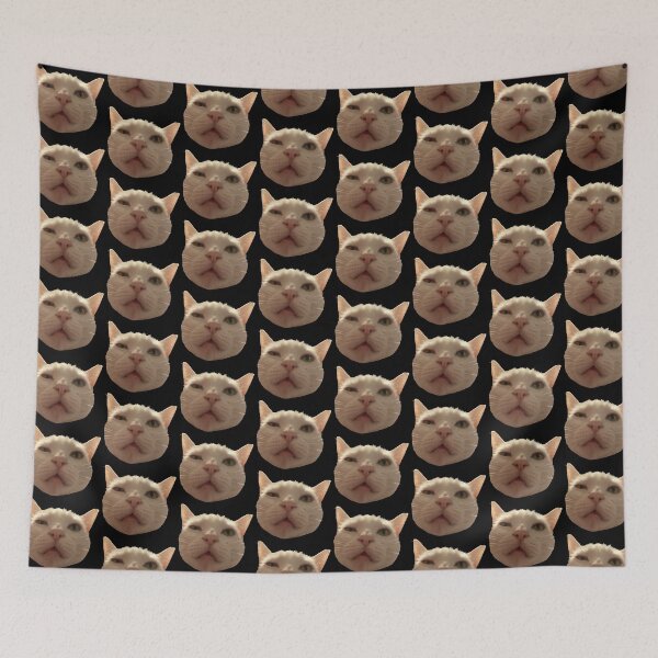 Item preview, Disgusted White Cat Meme designed and sold by PhunkyPhunnys.