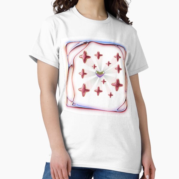 Item preview, Shiny Chrome Heart with Starburst Glow – Y2K Aesthetic designed and sold by TeutaDesings.