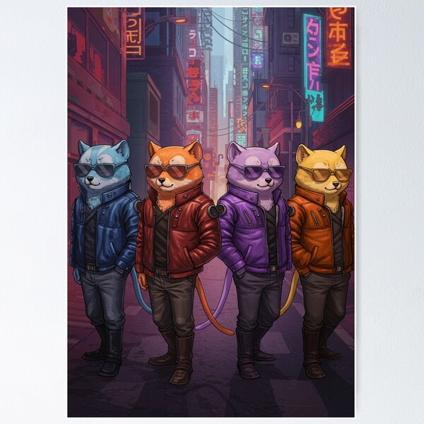 Item preview, Cat Gang  designed and sold by Dead Pixel Club.