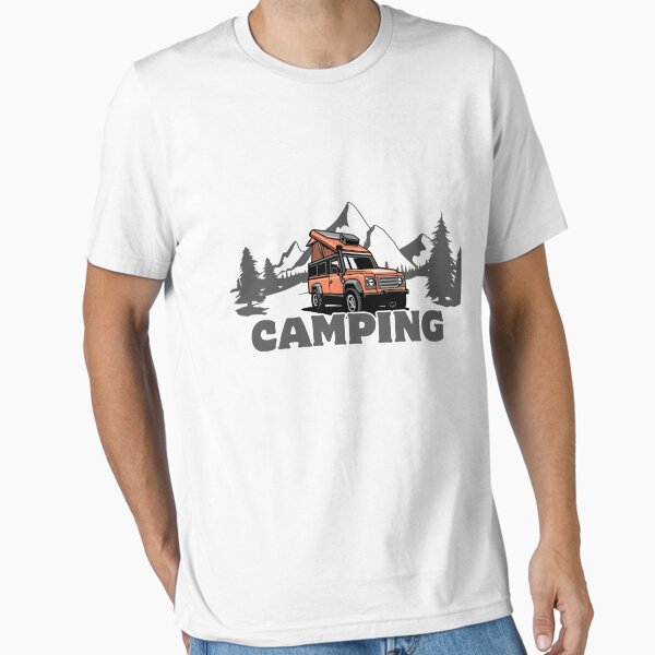 Item preview, Camping – Minimal Outdoor Adventure T-Shirt. designed and sold by DFFShop.
