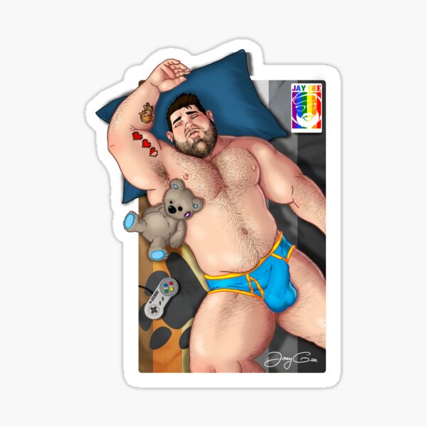 Item preview, Sleeping Gaymer Cub designed and sold by JoeyGeeArt.