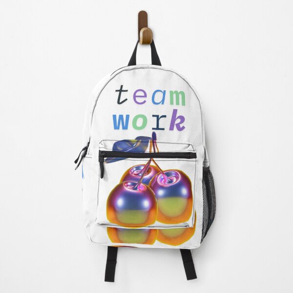Item preview, Teamwork Aesthetic 3D Cherries – Colorful Futuristic Typography Design designed and sold by TeutaDesings.