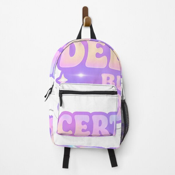 Item preview, Certified Delulu But Vibing – Iridescent Pastelcore Meme Sticker designed and sold by ZartyDesigns.