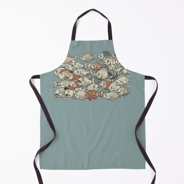 Item preview, Quirky School of Fish Illustration designed and sold by KiwiRider.