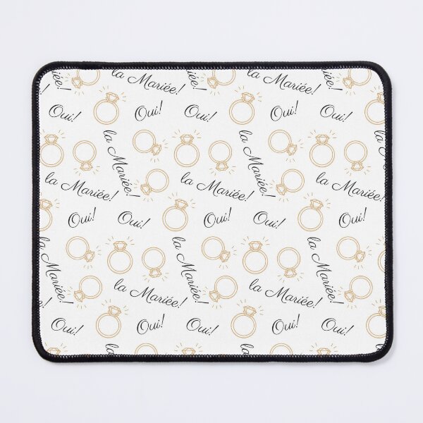 Item preview, Perfect for the bride-to-be – a stylish print with a ring and the phrase Oui, la Mariée! designed and sold by Olhapro.