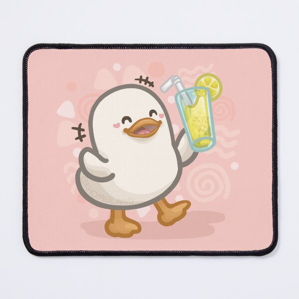 Item preview, Duck Enjoying a Glass of Lemonade designed and sold by Khotekmei.