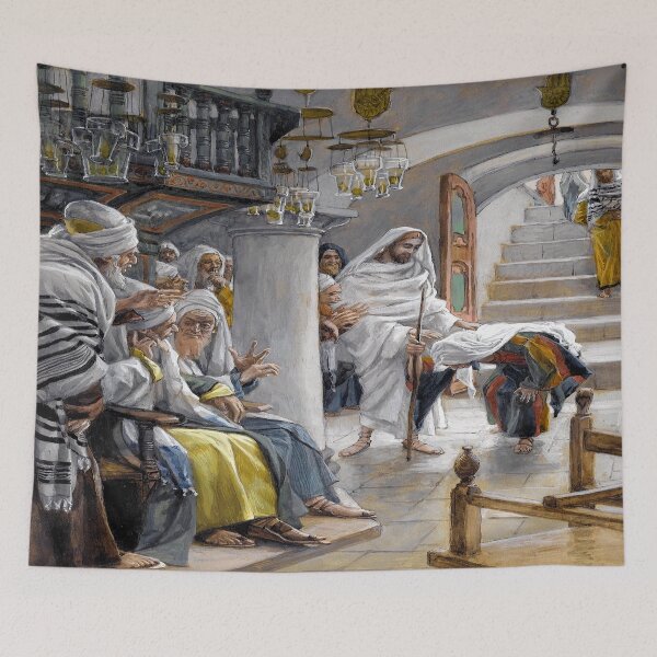 Item preview, Christ Healing The Infirm Woman  designed and sold by LitanyLane.
