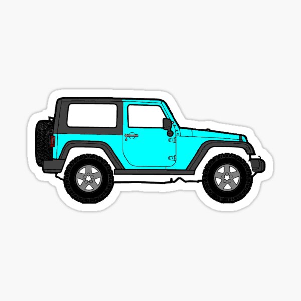 Jeep Wrangler Stickers for Sale | Redbubble