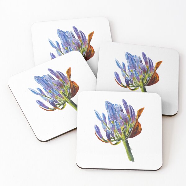 Item preview, Vibrant Bloom – Purple & Blue Buds designed and sold by PinkRhinoArt.