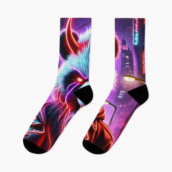 Item preview, Neon Cyberpunk Panda – Fierce Street Villain designed and sold by FusionCipher.
