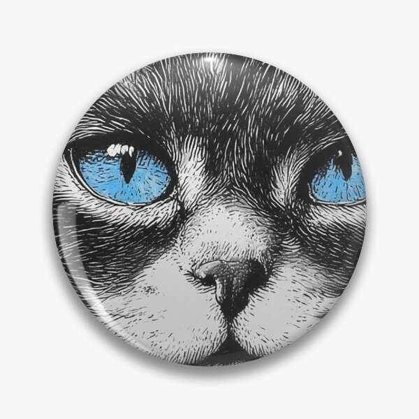 Artikelvorschau, Katzengesicht mit blauen Augen entworfen und verkauft von Conteceres.