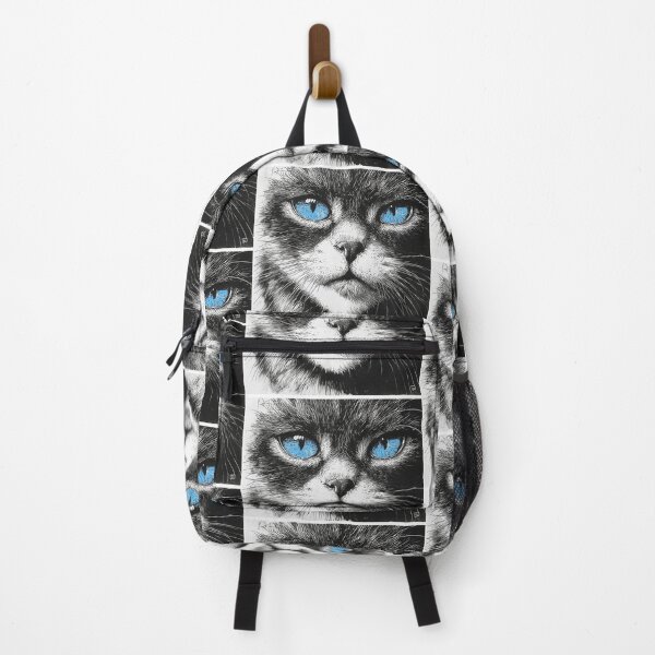 Item preview, Cat face with blue eyes designed and sold by Conteceres.