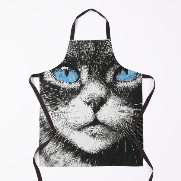 Item preview, Cat face with blue eyes designed and sold by Conteceres.