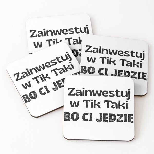 Item preview, "Zainwestuj w Tik Taki bo ci jedzie" – Funny Polish Quote designed and sold by ZdunekDesign.
