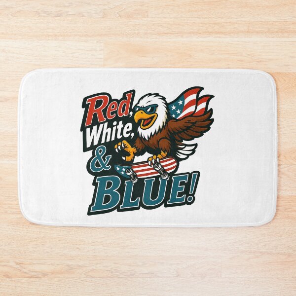 Item preview, JULY 4TH PATRIOTIC EAGLE , RED, WHITE AND BLUE, AI designed and sold by davidjulie.