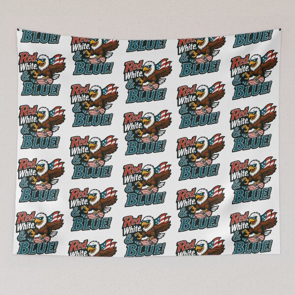 Item preview, JULY 4TH PATRIOTIC EAGLE , RED, WHITE AND BLUE, AI designed and sold by davidjulie.