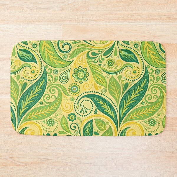 Item preview, Green Leaves Pattern designed and sold by trendspatterns.